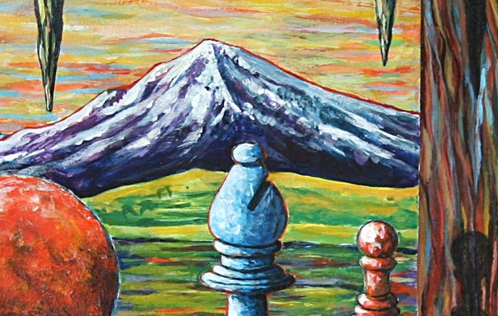 The Blue Bishop Detail